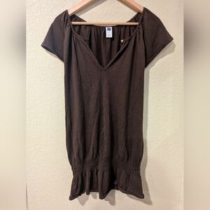 GAP Brown V-Neck Women's Top